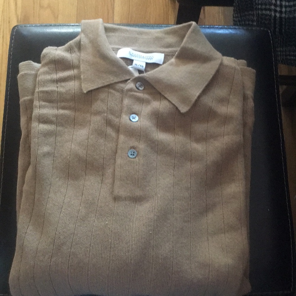 NWT Tan Joseph & Feiss Wool Blend XL Sweater